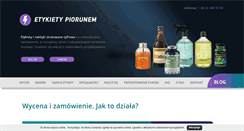Desktop Screenshot of etykietypiorunem.pl