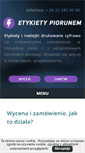 Mobile Screenshot of etykietypiorunem.pl